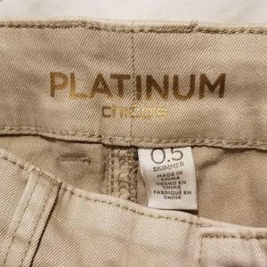 CHICO'S PLATINUM SKIMMER PANTS